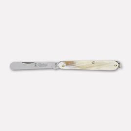 “Rasolino” knife, genuine horn handle - cm. 15