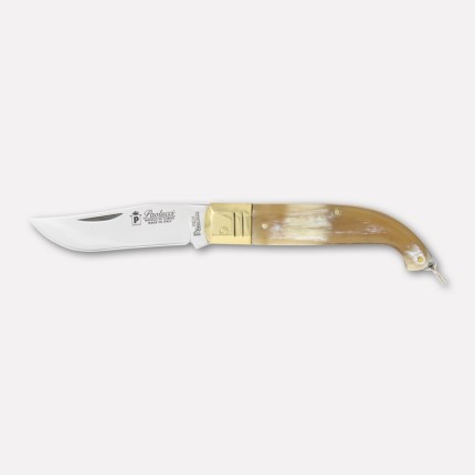 "Zouave Max" knife, genuine horn handle - cm. 19