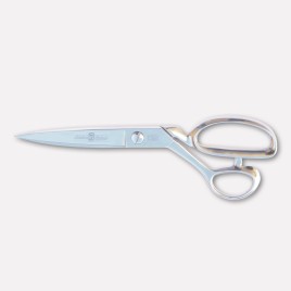 Left-handed tailor and modeller's scissors, nickel-plated - 10 inches