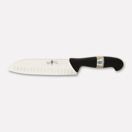 Santoku knife with alveolus - cm. 18