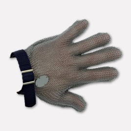 5 fingers stainless steel glove with belt - S size