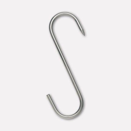 S-shaped hook, stainless steel, in 3 pcs. blister (6x180)