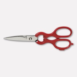 Kitchen scissors, enamel handles - 8 inches