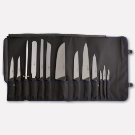 Roll-up set for chef with 13 knives of the Millennium3 line