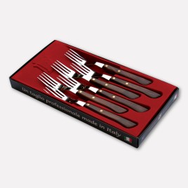 6pcs table forks in gift box - cm. 19