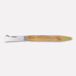 Professional grafting knife, with spatula, olive handle - cm. 19