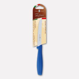 Table knife, blue handle - cm. 11