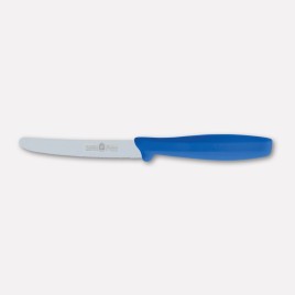 6 pcs. table knives, blue PP handles