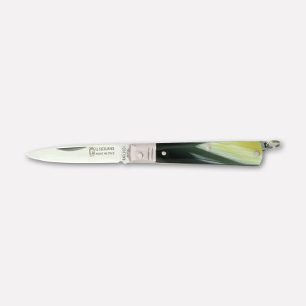 Coltello “Il Siciliano”, manico in finto corno - cm. 15