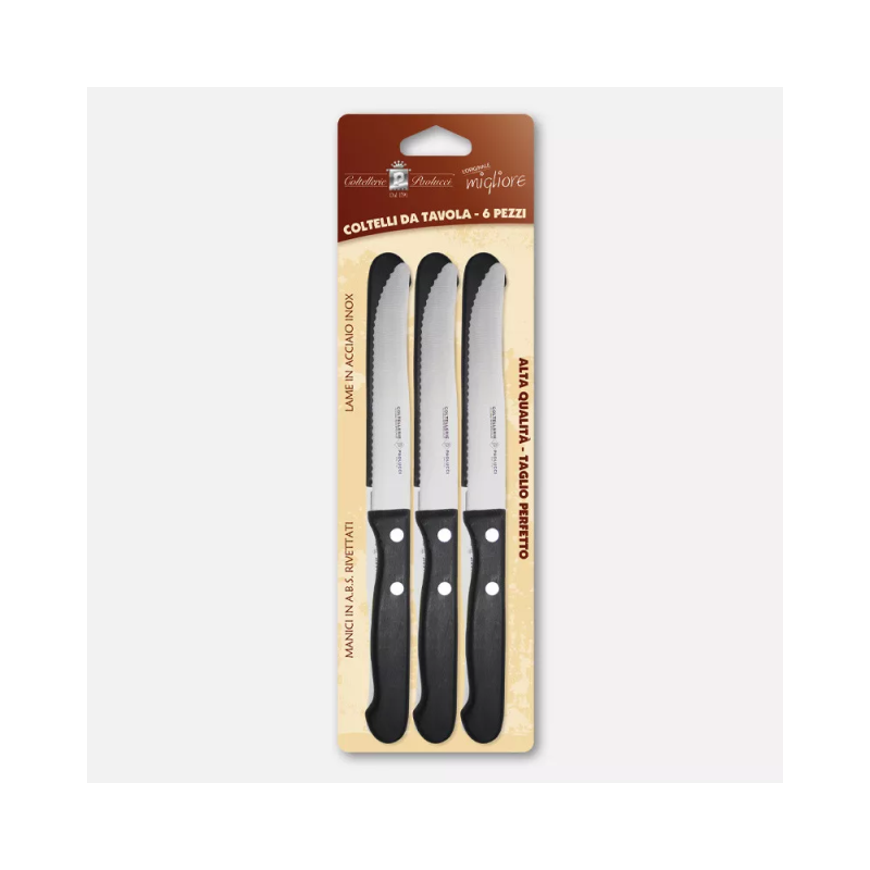 Set of 6 table knives