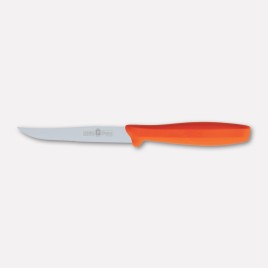 6 pcs. steak knives, orange PP handles