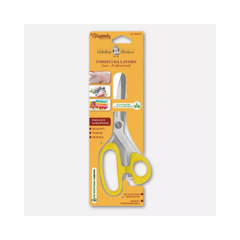 Stainless steel work scissors - 8 inches