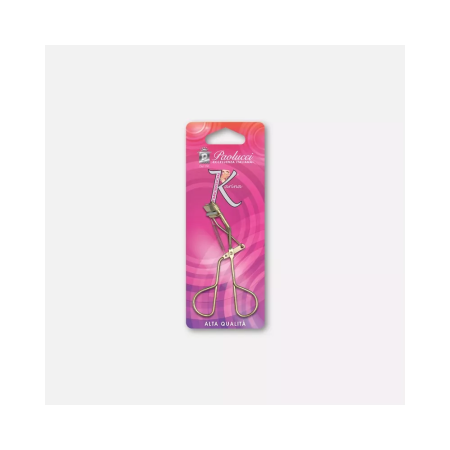 Pinza piegaciglia professionale, dorata