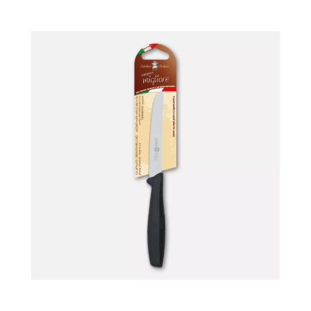 Coltello da tavola, manico nero - cm. 11