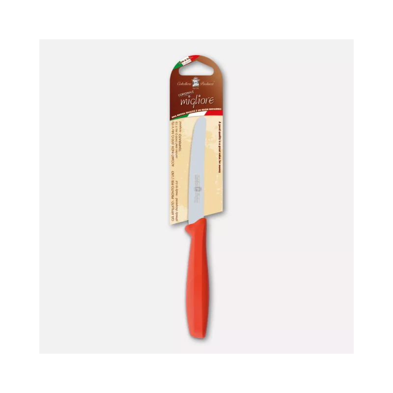 Table knife, orange handle – 11 cm