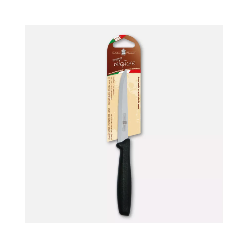 Steak knife, black handle – 11 cm