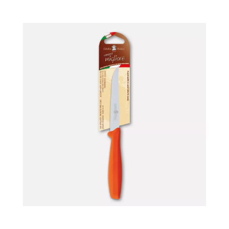 Steak knife, orange handle – 11 cm