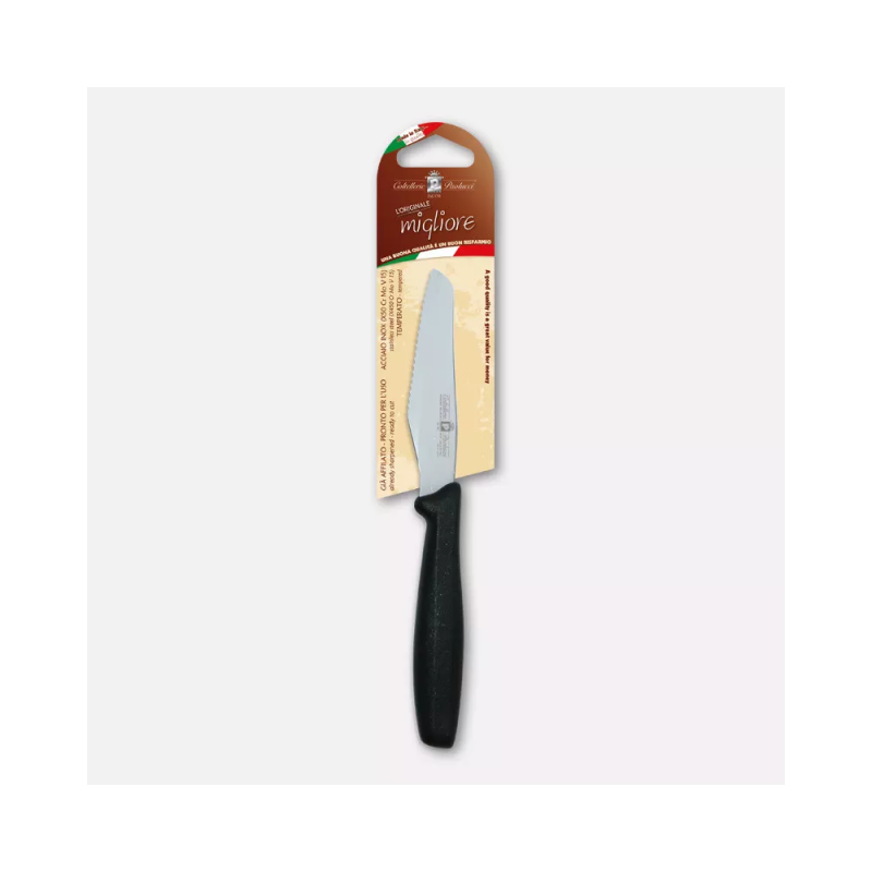 Pizza knife, black handle – 10 cm