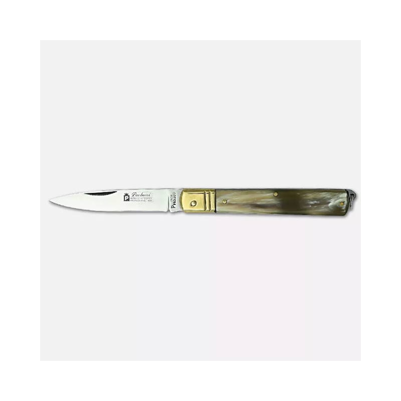 Coltello "Il Siciliano", manico in vero corno - cm. 21