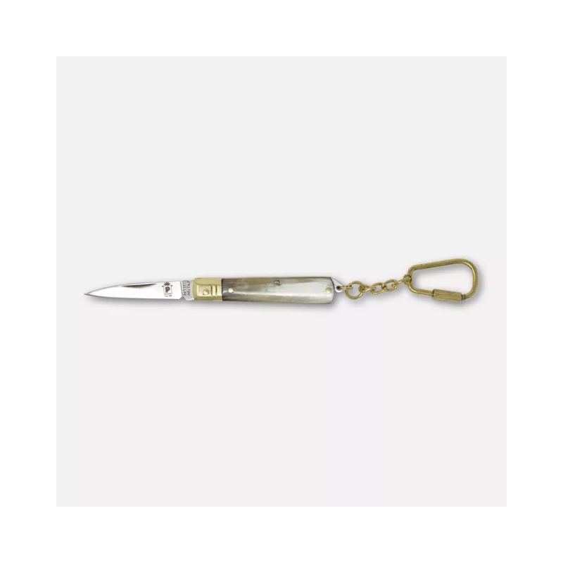 ‘Il Frosolino’ pocket knife with pendant, genuine horn handle - 11 cm