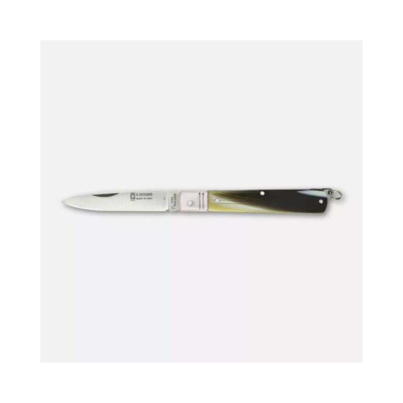 Coltello â€œIl Sicilianoâ€, manico in finto corno - cm. 21