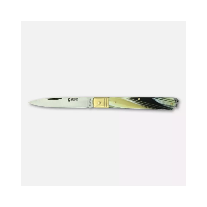 Coltello â€œIl Sicilianoâ€, manico in finto corno - cm. 23