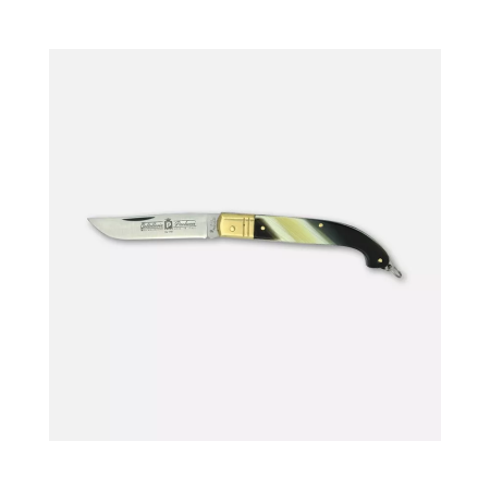 Coltello zuavo, manico in finto corno - cm. 15