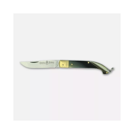Coltello zuavo, manico in finto corno - cm. 19
