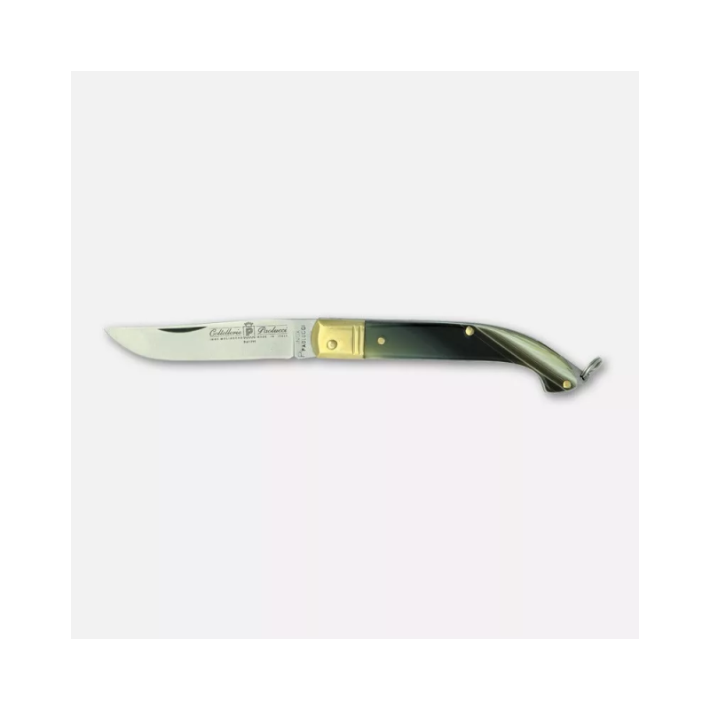 Coltello zuavo, manico in finto corno - cm. 21