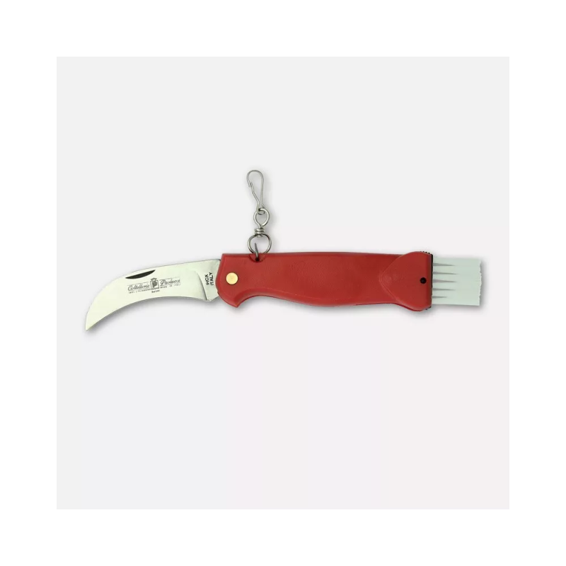 Mushroom knife with brush