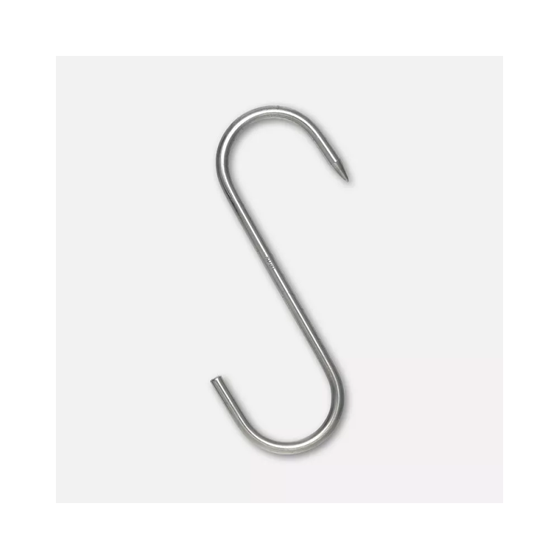 Stainless steel S-hooks, 6-piece blister pack (6x160)