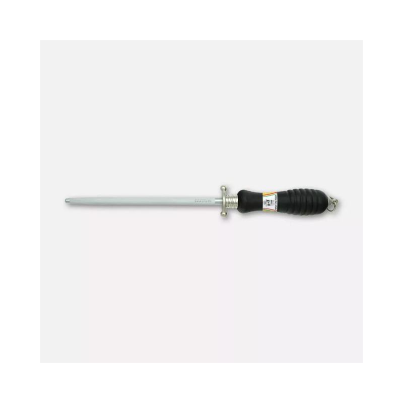 Chrome-plated round honing steel, 21 cm