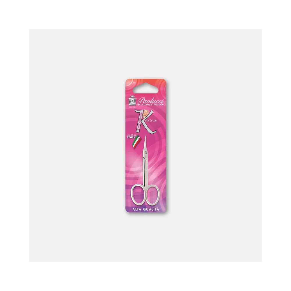 Curved pointed-tip manicure scissors, premium quality