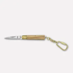 "Il Frosolino" pocket knife with pendant, olive wood handle