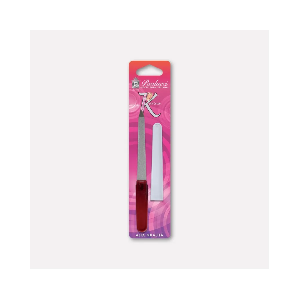 Sapphire nail file, with protective plastic case