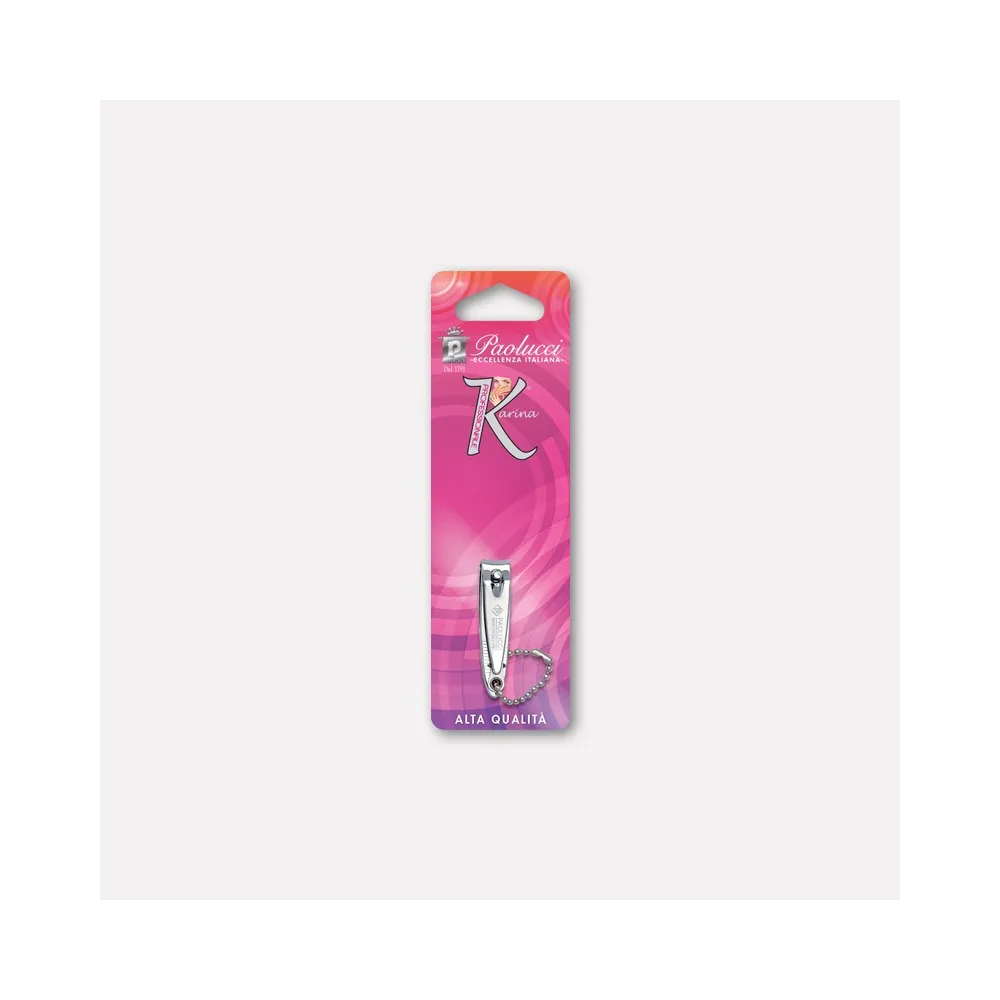 Small chrome-plated fingernail clipper