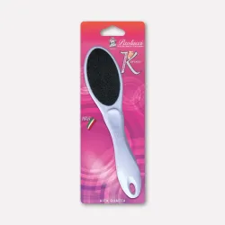 Professional pedicure file with dual-grit abrasive surface