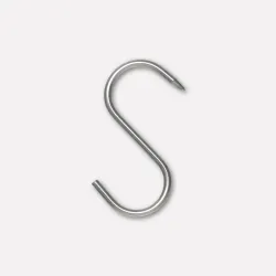 Stainless steel S-hooks, 10-piece blister pack (4x80)