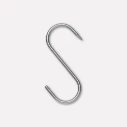 Stainless steel S-hooks, 10-piece blister pack (4x100)