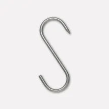 Stainless steel S-hooks, 6-piece blister pack (5x120)