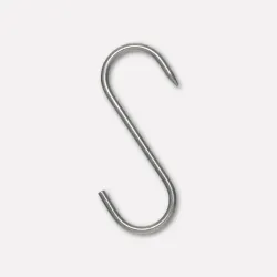 Stainless steel S-hooks, 6-piece blister pack (5x120)