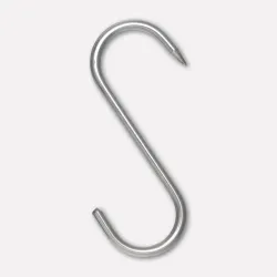 Stainless steel S-hook, single blister pack (9x200)
