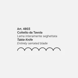 Set 6 coltelli da tavola - manici verdi