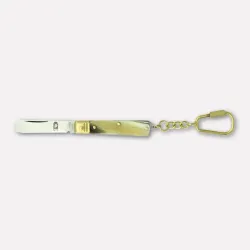 "Il Frosolino" scraper pocket knife with pendant, imitation horn handle – 11 cm