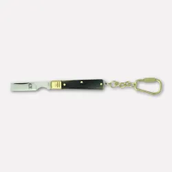 "Il Frosolino" scraper pocket knife with pendant, imitation horn handle – 11 cm