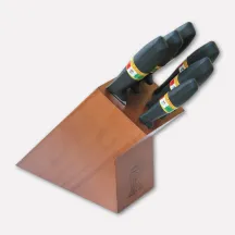 Wooden knife block with 6 knives from the L'Originale Migliore line