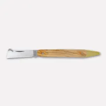 Professional grafting knife with spatula, olive wood handle – 19 cm