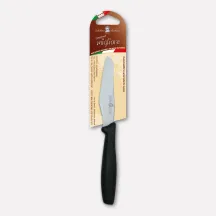 Coltello per pizza, manico nero - cm. 10
