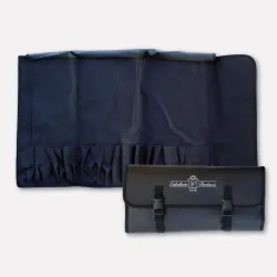 Empty roll-up chef's knife roll