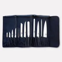 12 pieces roll-up set with forged s/steel knives